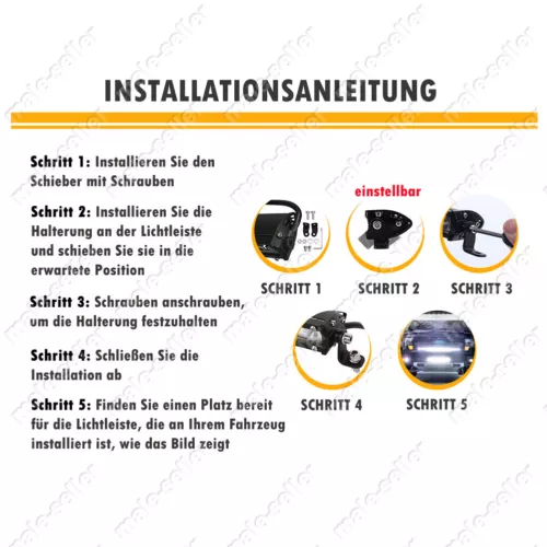 12" 1200W LED Lightbar Lichtbalken Arbeitsscheinwerfer Offroad Lampe 12V 24V DE - Bild 2 von 10