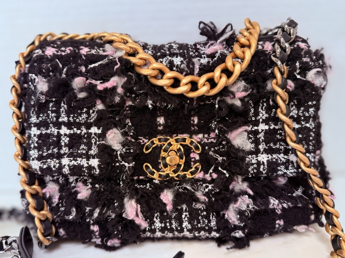 Chanel 19 Large Tweed Flap Bag Limited Edition NEW In Box | eBay