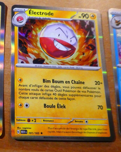 CARTE POKÉMON ELECTRODE Holographique 101/165 Ecarlate et Violet 3.5