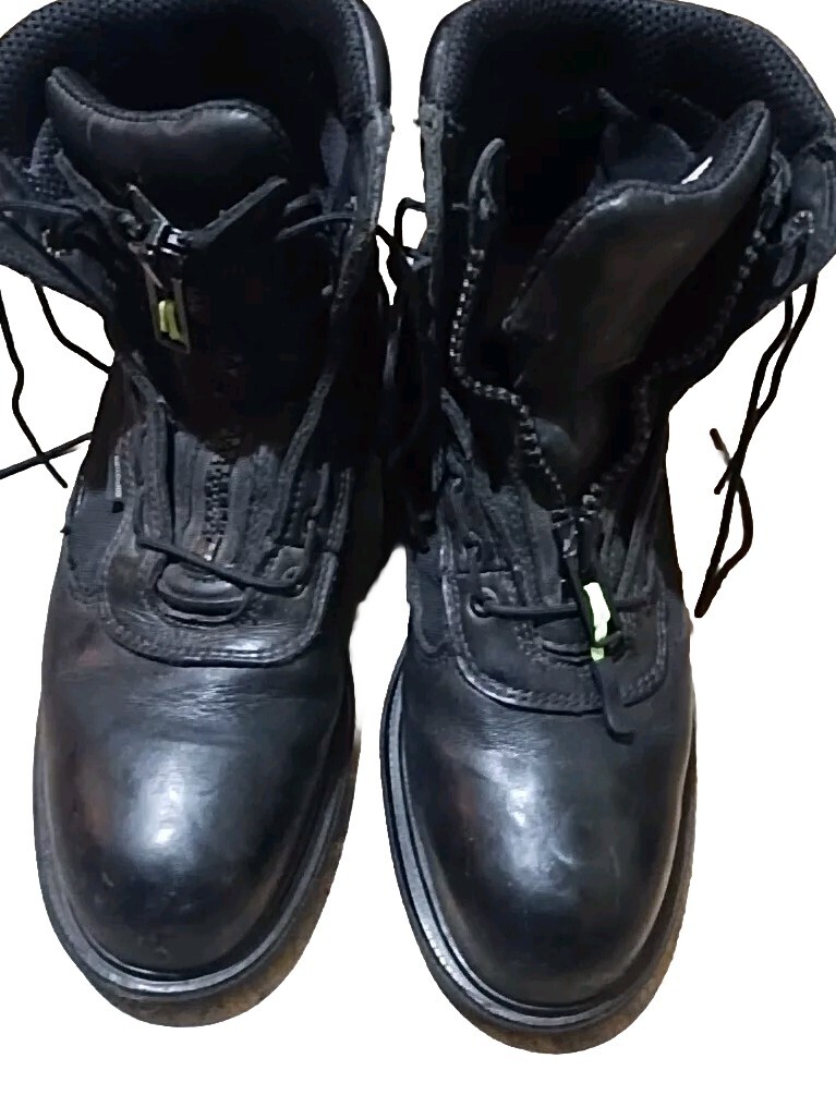 Red Wing Mens Size 9 Black Steel Toe Waterproof Work Boots ASTM F2413-11 Oil Resistant