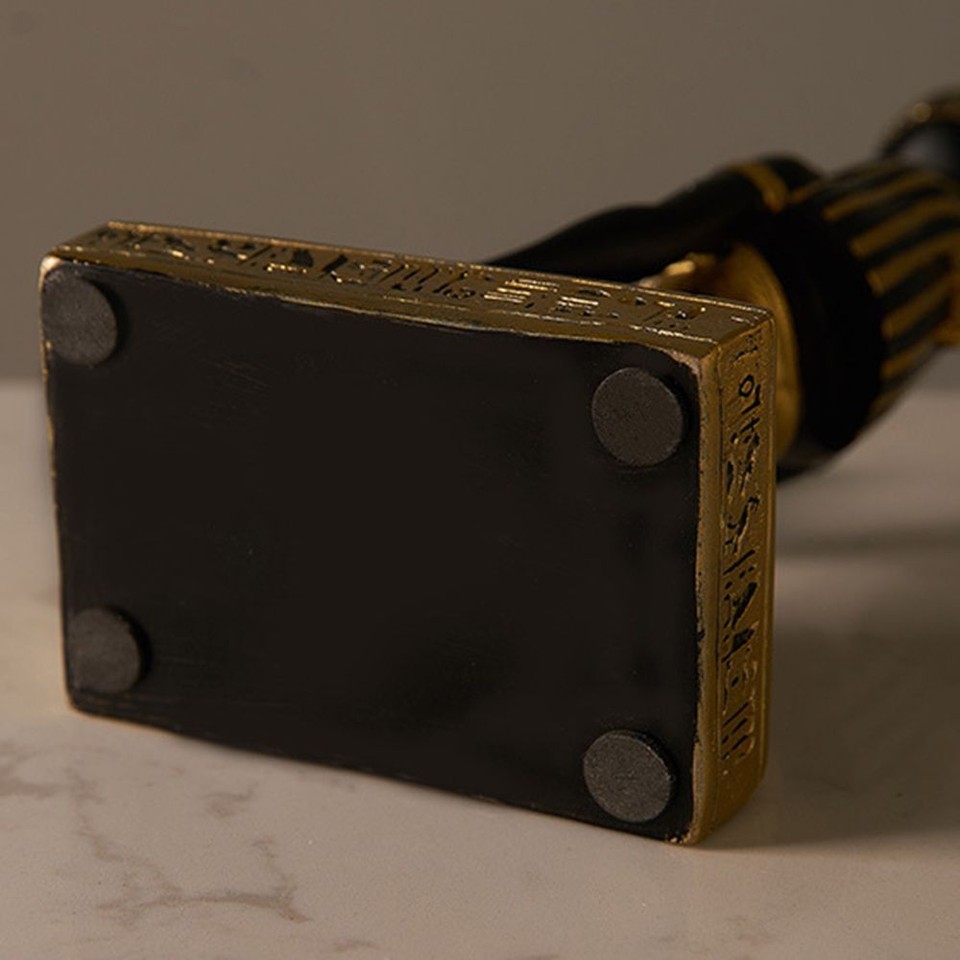 Home Decoration Egyptian Sculpture Candle Holder Resin Figurines Retro