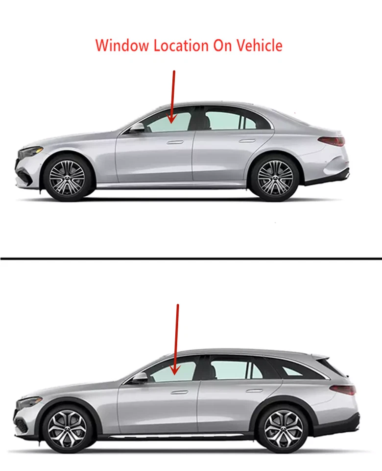 Fit 24-25 Mercedes Benz E200 E350 E450 E53 Driver Left Front Door Window Glass - Изображение 2 из 4