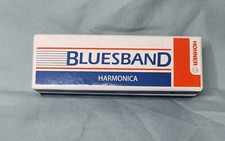 New Hohner BluesBand Harmonica Key of C Blues Band Stainless Steel, 1501-C