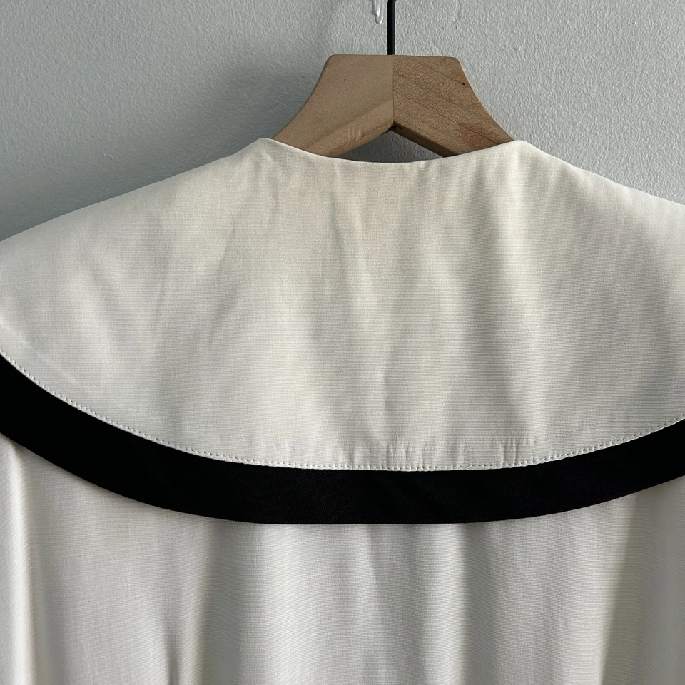 Vestido Vintage Hecho en Unión Clásico Marinero Náutico Rockabilly Talla 9 Botones Dorados Foto 4 de 4