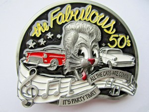 rockabilly belt buckle