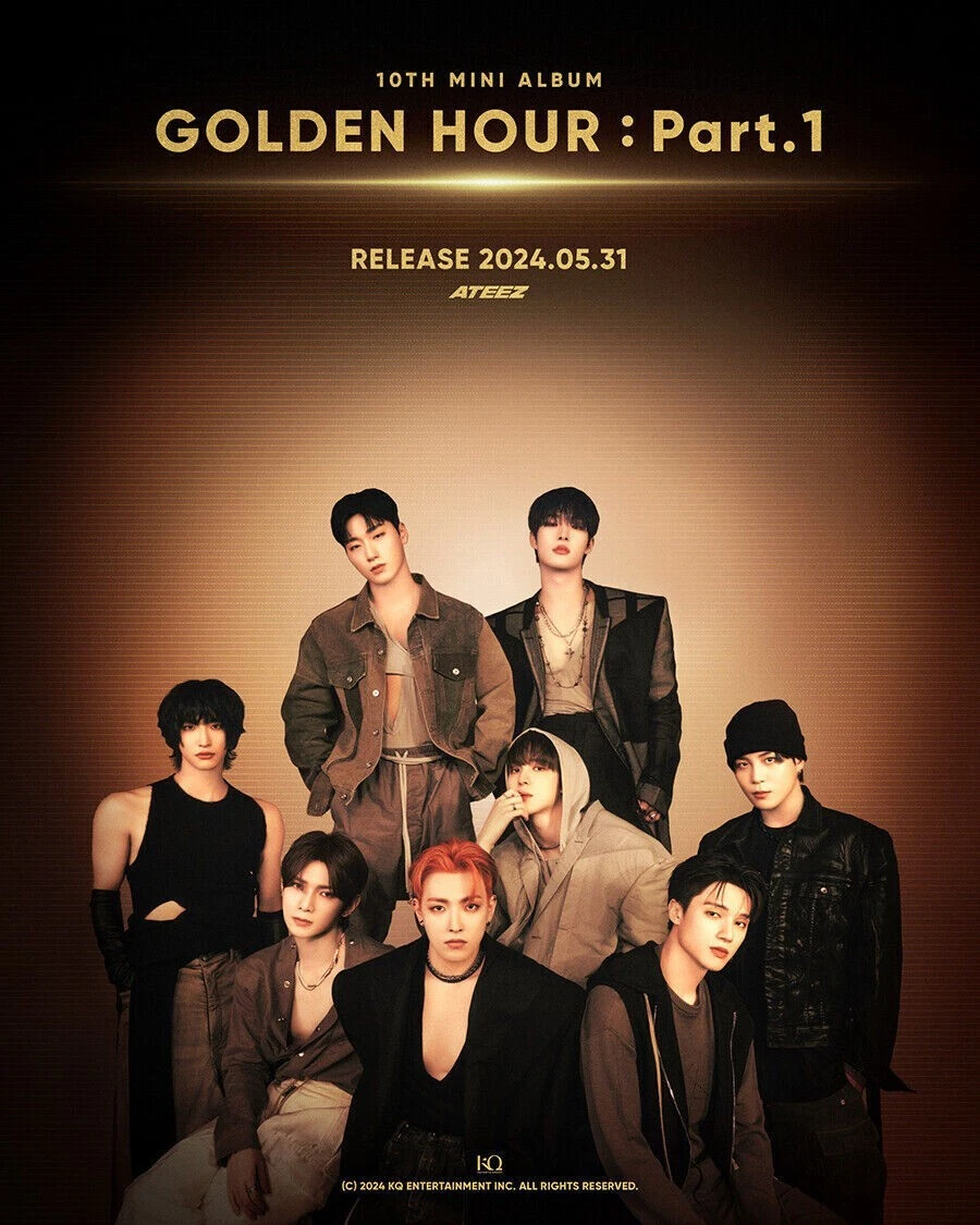 ATEEZ GOLDEN HOUR:PART.1 10th Mini Album 3 Ver SET/3 CD+3