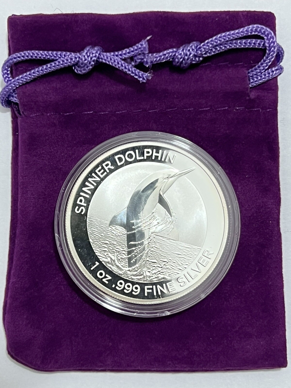 2020 Australian Spinner Dolphin 1oz .999 Silver Bullion Coin Limited