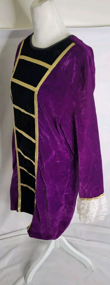 Disfraces California Capitán Pirata Dama Halloween Disfraz Vestido Púrpura. Talla Med Foto 4 de 4