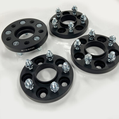 4x Black Wheel Spacers & Bolts Kit 5x108 63.4 20mm Fit Ford Focus MK2