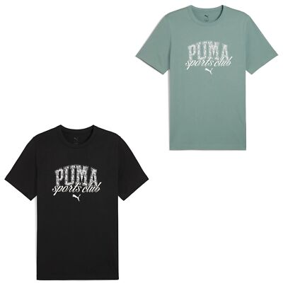 PUMA Class T-Shirt Tee Rundhals mit Grafik für Herren Männer Baumwolle