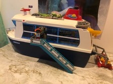 PLAYMOBIL Toilettes WC Socle Bleu Pour Navire/bateau De Croisière - Pièce Détachée Occasion
