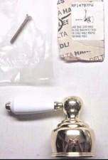 Delta RP14787PW Neo Style Large Faucet Diverter Porcelain Lever Shiny Brass Body