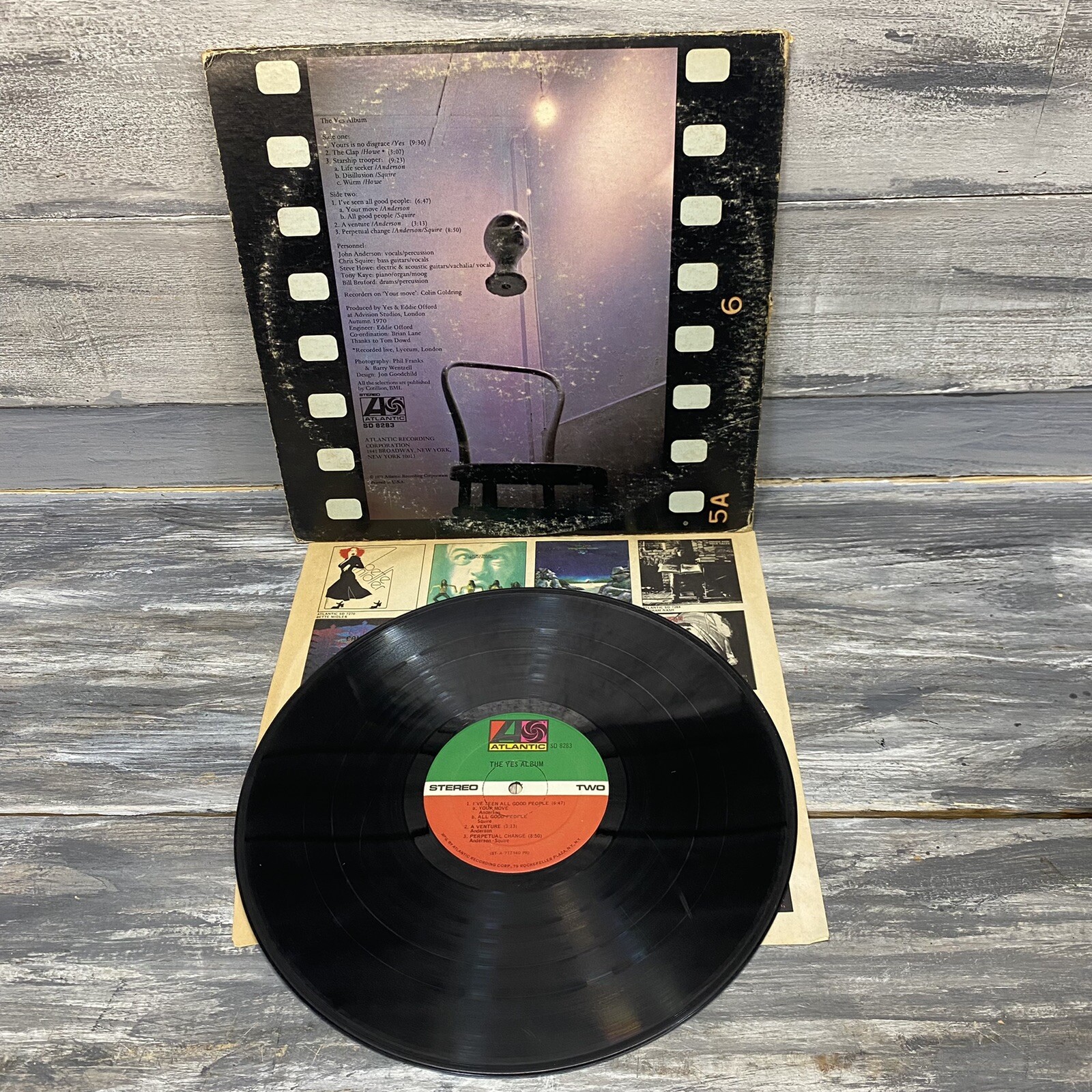 The Yes Album LP Vinyl SD 19131 Gatefold See Pictures Atlantic Records ...