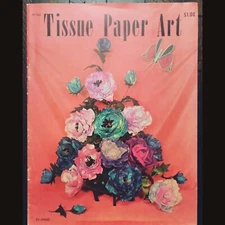 Vintage Tissue Paper Art Booklet by Craft Course Publishers 1963