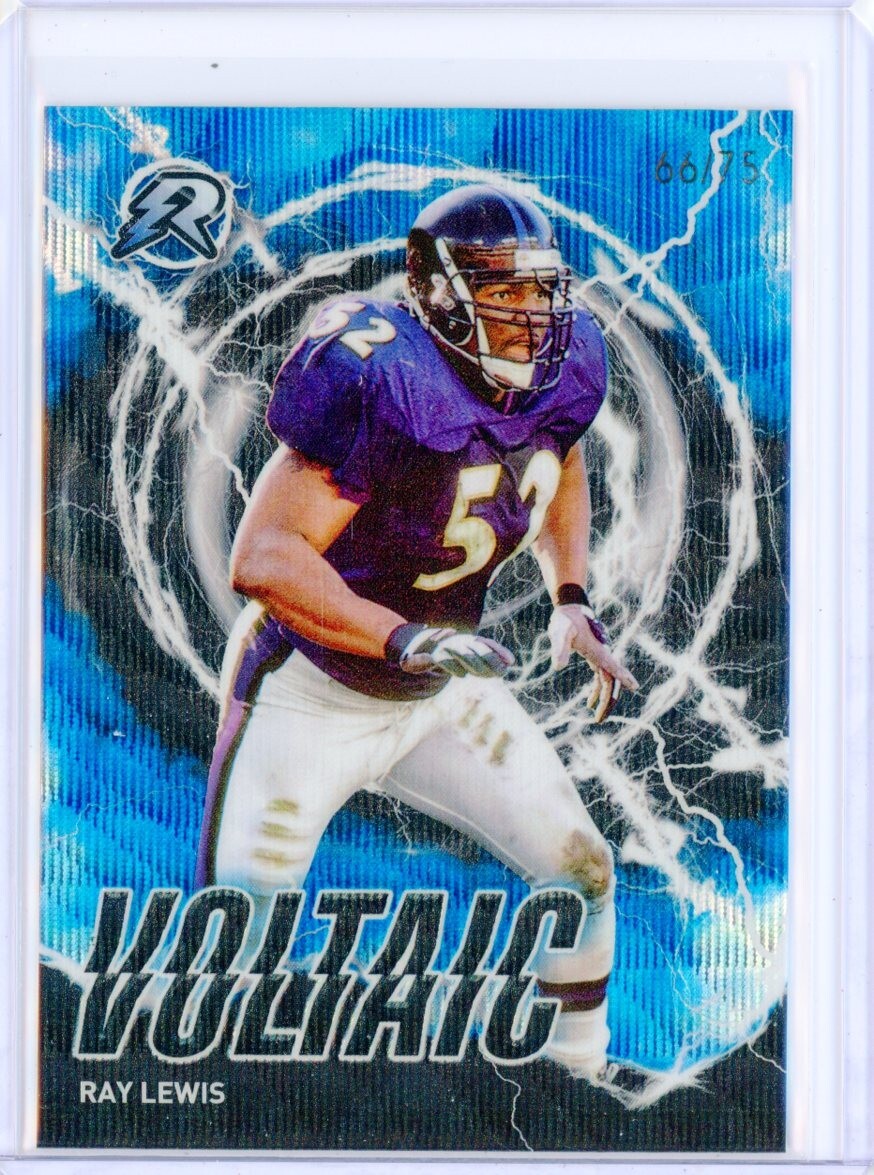 2023 Topps Composite RAY LEWIS Resurgence Voltaic Blue Surge Refractor 66/75