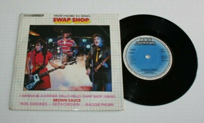B.O SERIE TV SWAP SHOP / BROWN SAUCE 45 T I WANNA BE A WINNER RESL 101 1981 UK 