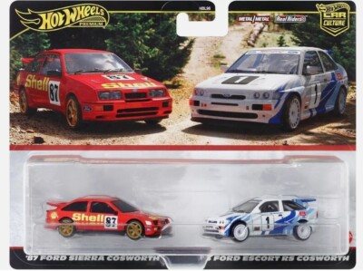 Hot Wheels Premium 87 Ford Sierra Cosworth & Escort RS Cosworth 2