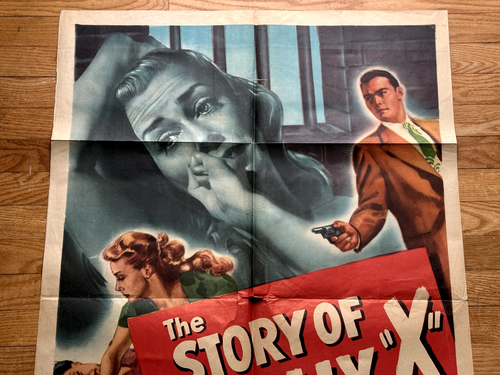 Story of Molly X Original Film Poster ein Blatt John Russell 1949 gefaltet 41x27 - Bild 7 von 15