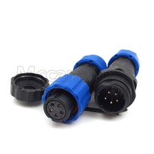 5 Pin SD13 IP68 Waterproof Connector Cable, Plug Socket, Aviation Docking Plug