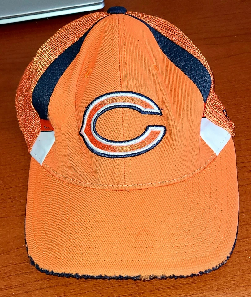 Chicago Bears Reebok Gorra Ajustada Equipo NFL Gorra de Béisbol Bordada S/M Naranja Foto 2 de 4