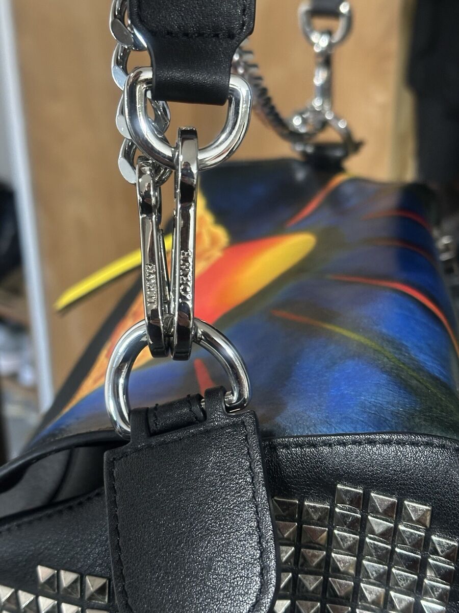 LOEWE XL Black Puzzle Bag Studded Chain Sunrise Punk | eBay LOEWE XL Black Puzzle Bag Studded Chain Sunrise Punk | eBay