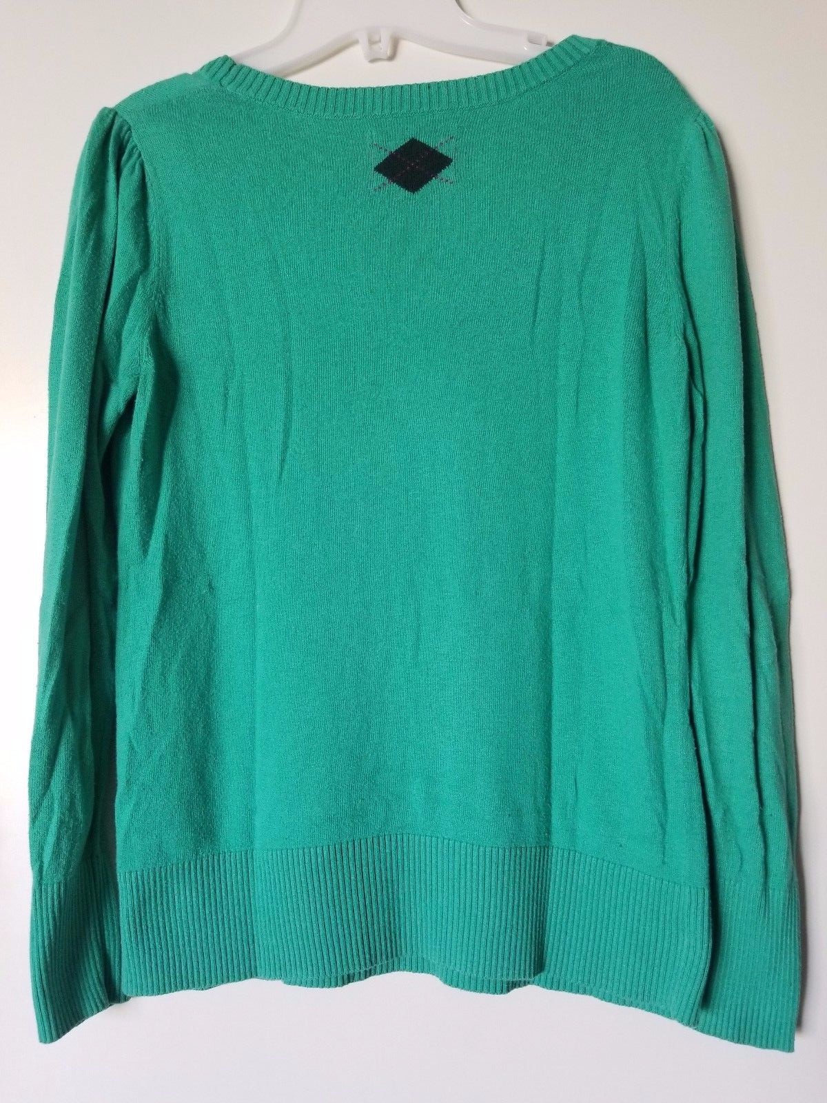 Old Navy Basic Solid Green Long Sleeve Classic Ne… - image 6