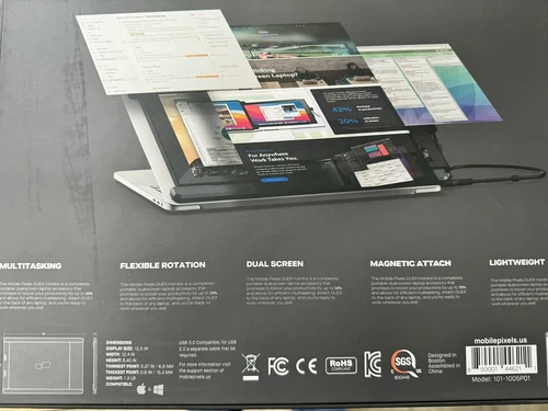 Duex Lite Portable External Monitor For Windows PC Laptop 