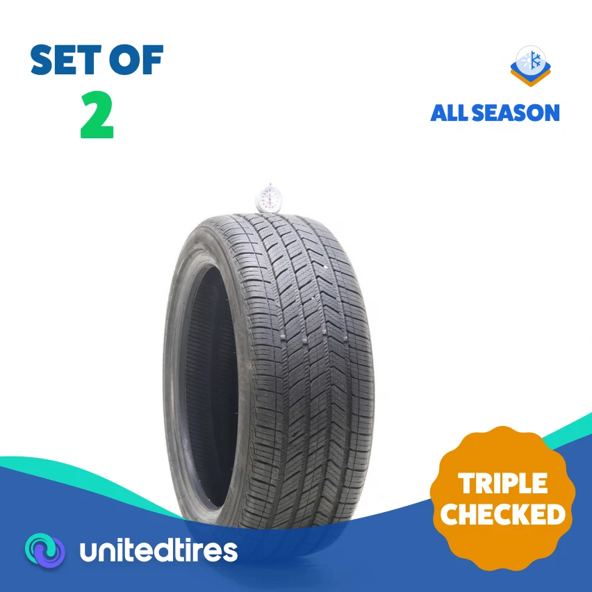 Set of (2) Used 215/45R17 Bridgestone Turanza Quiet Track 87V - 6.5/32