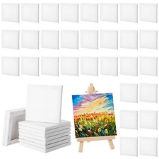 Yeaqee 50 Pcs Canvas Boards for Painting,Mini Blank Canvases for Painting,100...