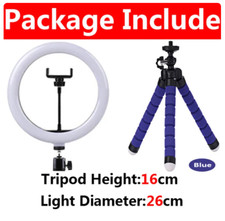 10 inch LED Selfie Ring Light Phone Stand Photo Fill Lamp with Mini Tripod