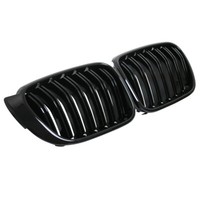 Nieren KüHlergrill FüR BMW X3 F25 X4 F26 Bj. 14- Schwarz Klavierlack Doppelsteg