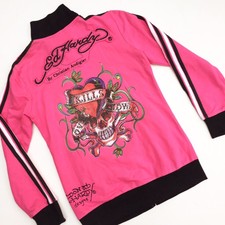 Vintage Ed Hardy Track Jacket Pink