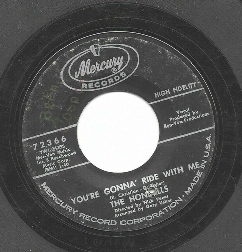 The Hondells My Buddy Seat Youre Gonna Ride With Me 45 RPM Mercury Vinyl - Imagen 8 de 12