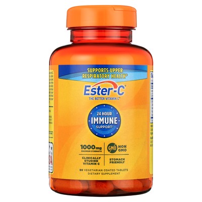 Ester-C Vitamin C- Immune Support Tablets- 1000 Mg- 90 Ct