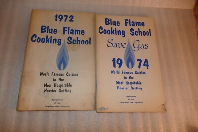 1972, 74  Terre Haute IN Gas Corporation- Blue Flame Cooking School Advertisment