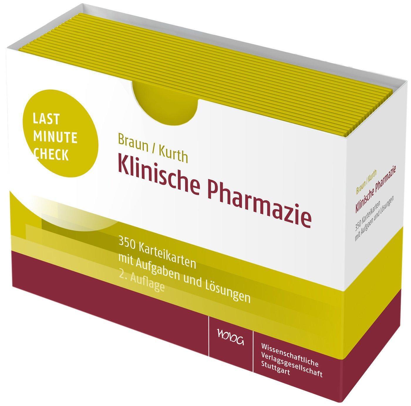 Thumbnail - Last Minute Check - Klinische Pharmazie | Christina Braun (u. A.) |