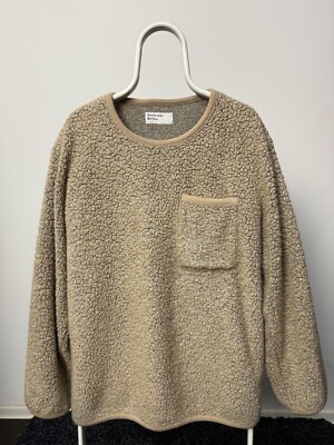 Universal Works men s fleece teddy sweatshirt pullover size XL p2p 24,8