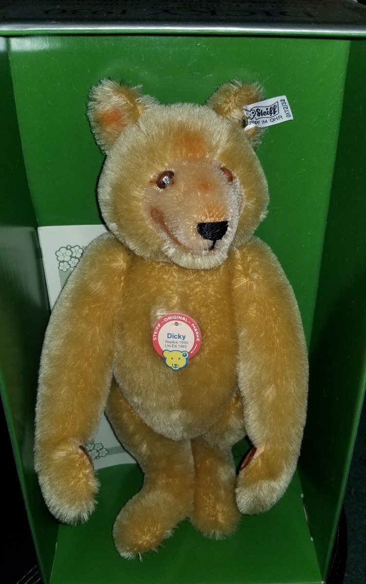 □シュタイフ DICKY 1930 Replica 28100 STEIFF DICKY 1930 Replica LTD ED NIB Mohair Teddy Bear NIB