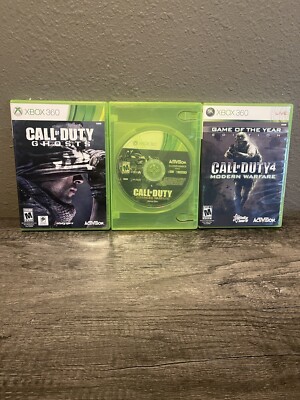 Call of Duty Xbox 360 Games Bundle (x3) Advanced Warfare Ghosts Modern Warfare 4