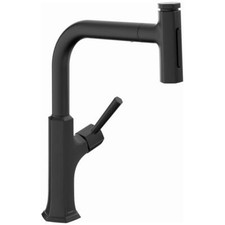 hansgrohe High Arc Kitchen Faucet 1-Handle 15-inch Tall Down Sprayer, 04855670