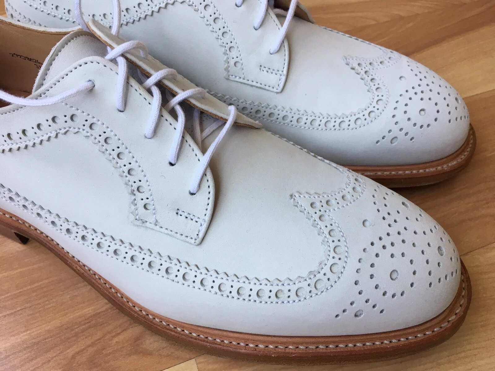 THOM BROWNE Sopracciglia Crockett Jones x Brooks Bros. Pile nero pelle scamosciata Thom 8 D $700