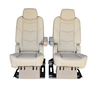 2019 2018 2017 Escalade Esv 2nd Row Bucket Seats Shale Tan Leather
