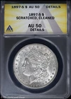 1897-S $1 Morgan Silver Dollar ANACS AU 50 Details