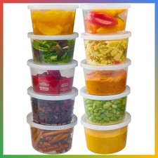 - Deli Containers with Lids Leakproof - 40 Pack BPA-Free Plastic Microwaveable C