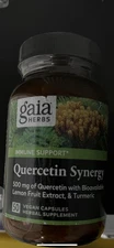 Gaia Herbs Quercetin Synergy 50 Vegan Capsules Exp: 07/26