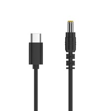 USB C to 12V DC Power Cable 4.9 ft PD65W Type-C to 5.5mm X 2.5mm Jack