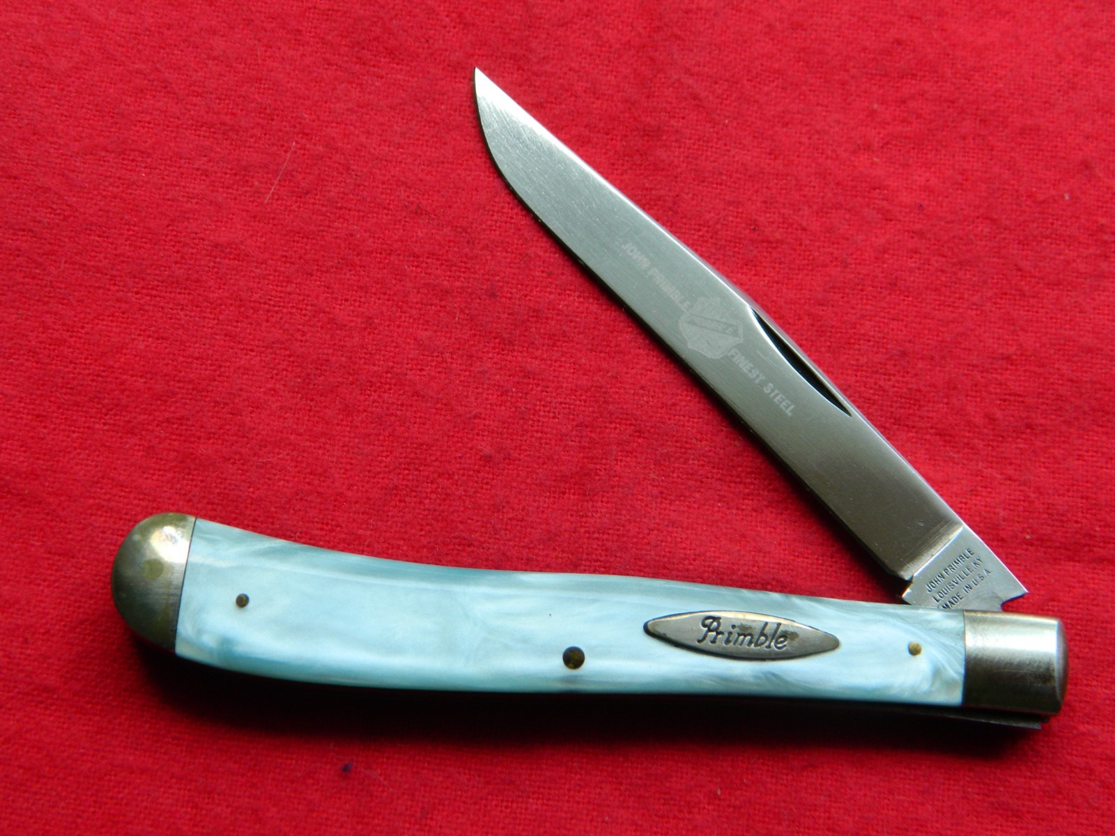 John Primble Knife Never Used Clean & TIGHT Etched Blade