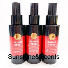 3-PACK Bath  Body Works ROUGE REBEL Mens Collection Cologne Mist Spray 3.4oz NW