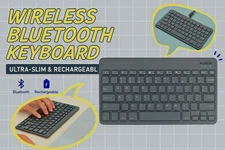 Rechargeable Wireless Bluetooth Keyboard~Ultra-Slim~ iphone or any bluetooth✨🐝