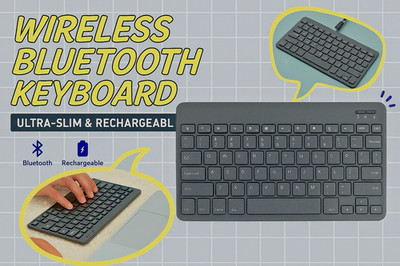 Rechargeable Wireless Bluetooth Keyboard~Ultra-Slim~ iphone or any bluetooth  